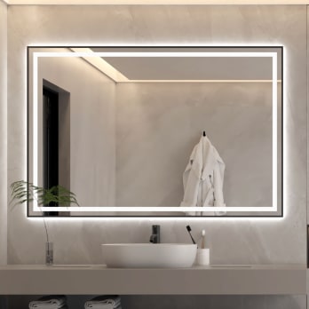 Espejo de baño con luz LED Bruntec Rua