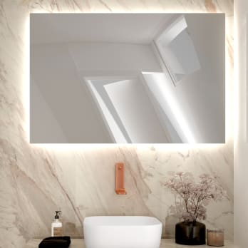 Espejo de baño con luz LED Bruntec Dune