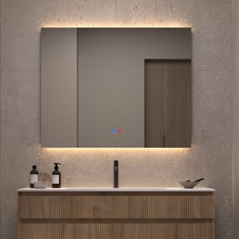 Espejo de baño con luz LED Bruntec Casiopea