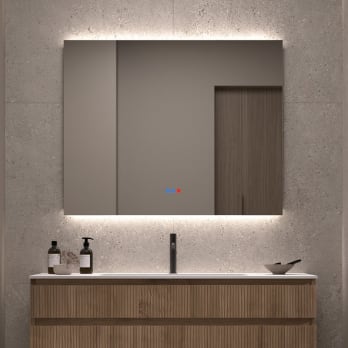 Espejo de baño con luz LED Bruntec Casiopea