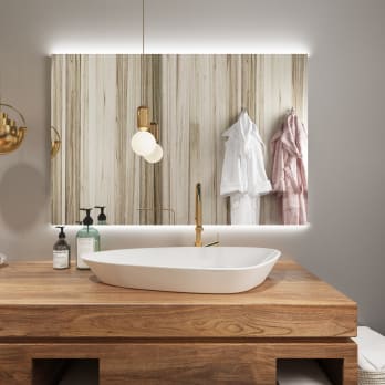 Espejo de baño con luz LED Bruntec Casiopea