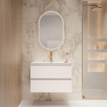 Mueble de baño fondo reducido 39.5 cm de Viso Nido