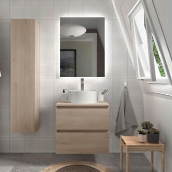 Mueble de baño para lavabo sobre encimera Salgar Bequia nórdico