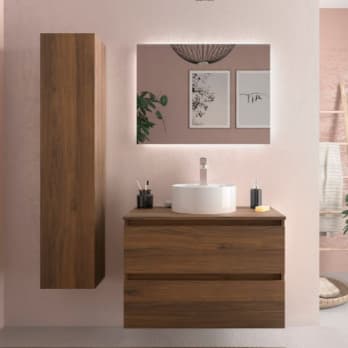 Mueble de baño para lavabo sobre encimera Salgar Bequia nórdico