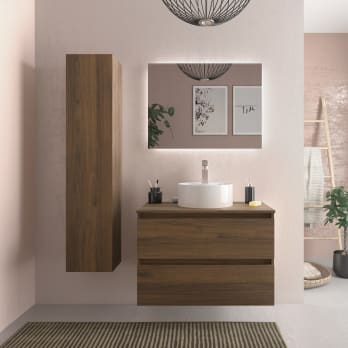 Mueble de baño para lavabo sobre encimera Salgar Bequia nórdico