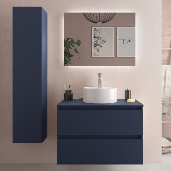 Mueble de baño para lavabo sobre encimera Salgar Bequia nórdico