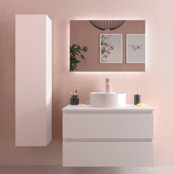 Mueble de baño para lavabo sobre encimera Salgar Bequia nórdico