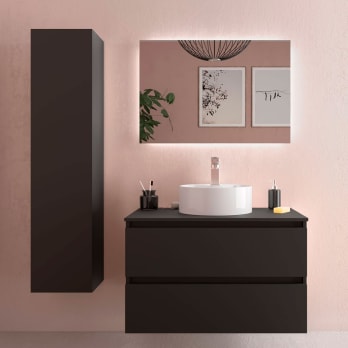 Mueble de baño para lavabo sobre encimera Salgar Bequia nórdico