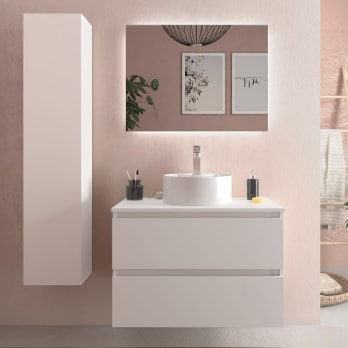 Mueble de baño para lavabo sobre encimera Salgar Bequia nórdico