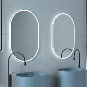 Espejo de baño con luz LED Eurobath, Luzón