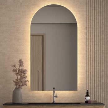 Espejo arco con luz LED Bruntec Lama