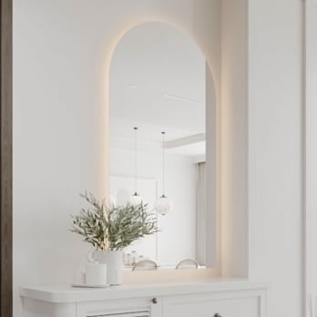 Espejo arco con luz LED Bruntec Lama
