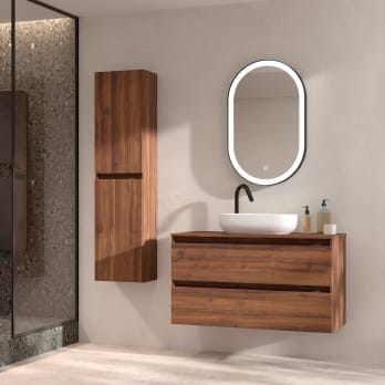 Mueble de baño con encimera MDF Hidrófuga de madera Viso Box