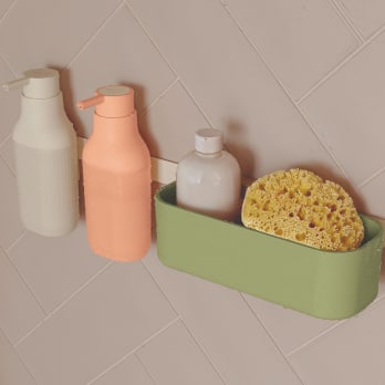 Set modular para ducha con dosificador y guía a pared de Cosmic Alife