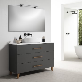 Mueble de baño con encimera de resina Bruntec Gaia