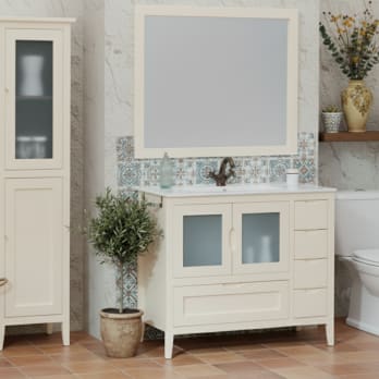 Conjunto mueble de baño rústico Bruntec Timor