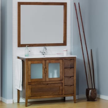 Conjunto mueble de baño rústico Bruntec Timor