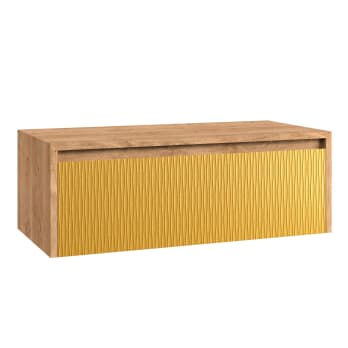 Mueble de baño Coycama lambda con encimera de madera