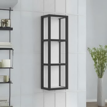 Estantería de baño estrecha con 3 estantes en MDF blanca EASY