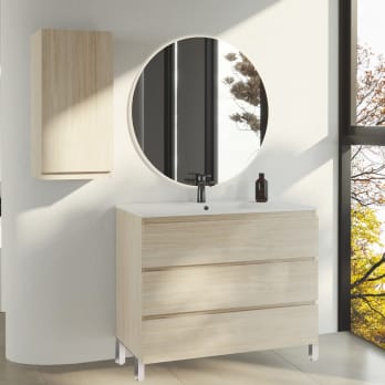 ▷ Mueble de Baño Neos 80 cm. 3 Cajones, Fondo 40 cm., ENVÍO GRATIS