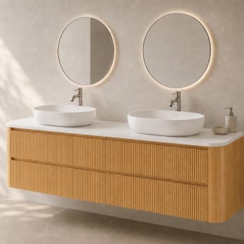 Mueble de baño con encimera Solid Surface Bruntec Duna
