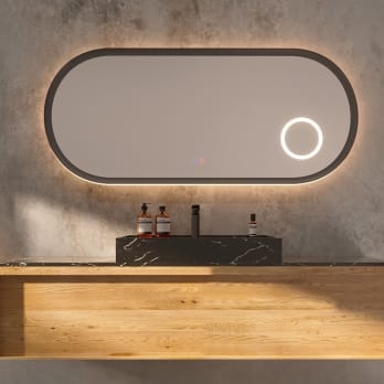 Espejo de baño con luz LED Ledimex Rimini
