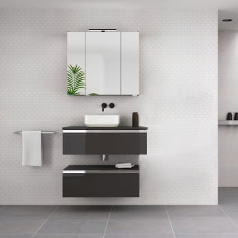 Mueble de baño con encimera de madera Royo Vida