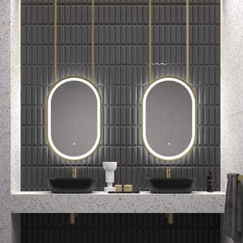 Espejo de baño con luz LED Eurobath Boracay