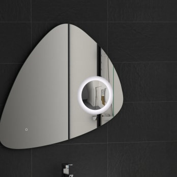 Espejo de baño con luz LED Coycama Stone