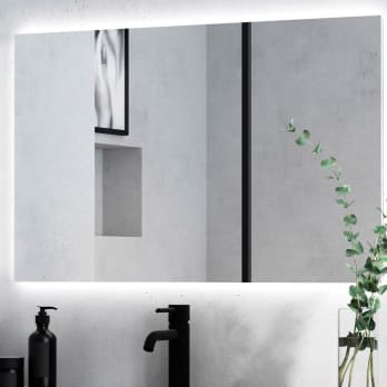 Espejo de baño con luz LED Bruntec Dune