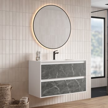 Conjunto completo de mueble de baño Bruntec Zaoma
