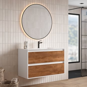 Conjunto completo de mueble de baño Bruntec Zaoma