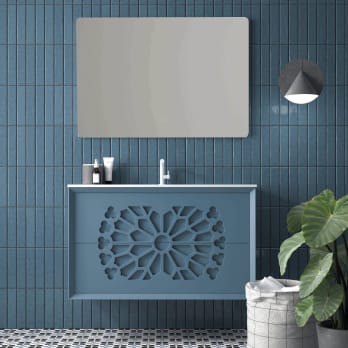 Conjunto mueble de baño fondo reducido 40 cm Lagos Visobath, Decorabaño  [2024]