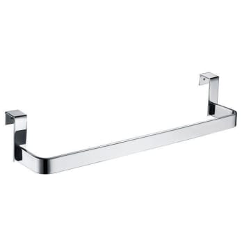 Toallero Adhesivo Doble Barra Toallero de Baño de Acero Inoxidable Colgador  para Toallas sin Taladrar Negro