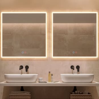 Espejo de baño con luz LED Ledimex Boston