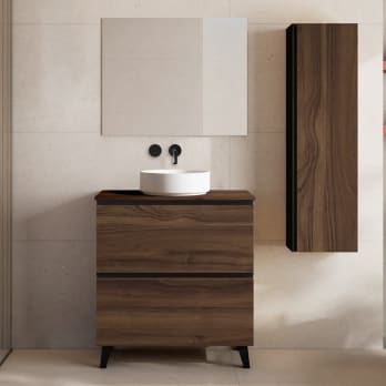 Mueble de baño con encimera de MDF Hidrófuga de madera Visobath Granada