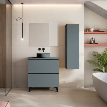 Mueble de baño con encimera HDF Compatech Visobath Granada