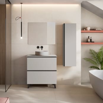Mueble de baño con encimera HDF Compatech Visobath Granada