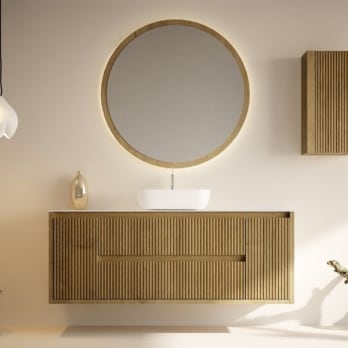 Mueble de baño con encimera de solid surface Bruntec Alpes 13