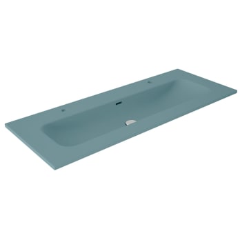 Lavabo encastrado para dos grifos de un seno Viso Idea Match