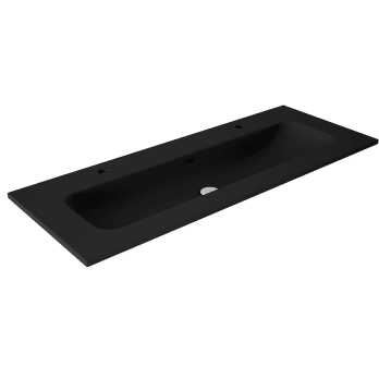 Lavabo encastrado para dos grifos de un seno Viso Idea Match