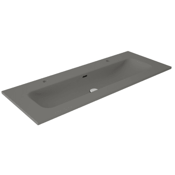 Lavabo encastrado para dos grifos de un seno Viso Idea Match