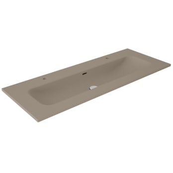 Lavabo encastrado para dos grifos de un seno Viso Idea Match