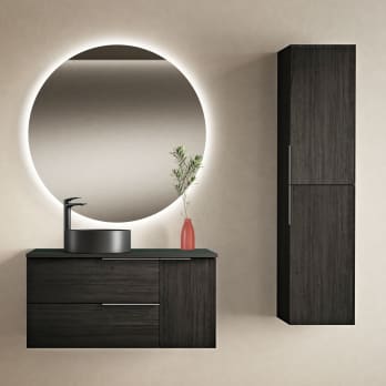 Mueble de baño con encimera de madera Bruntec Coban