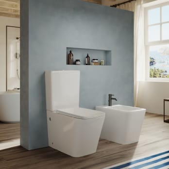 Inodoro compacto Rimless de Bruntec Square