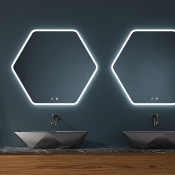Espejo de baño con luz LED de Eurobath, Mare