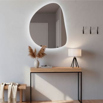 Espejo de baño con luz LED Bruntec Stone