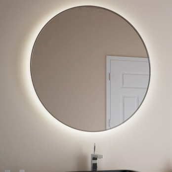 Espejo de baño con luz LED Bruntec Halo