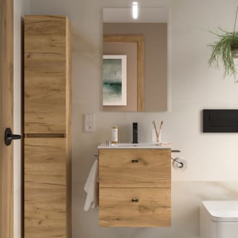 Conjunto mueble de baño fondo reducido 35 cm Salgar Inara