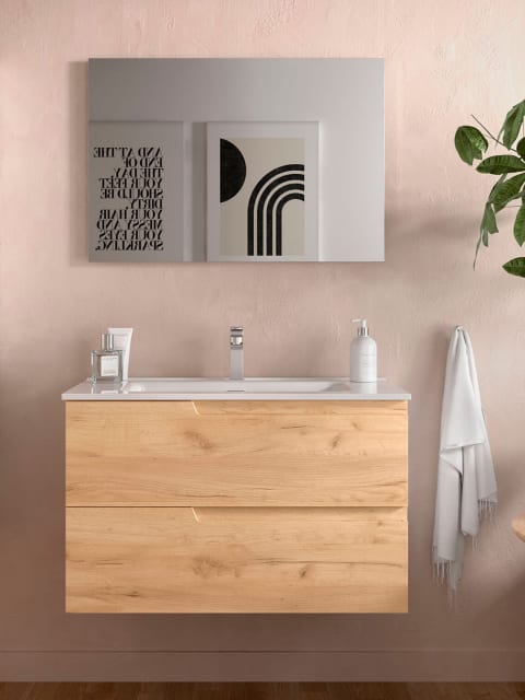 Baño de estilo Nórdico con mueble de baño a medida